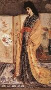 James Mcneill Whistler Whistler-s passion for all things oriental is presented here in his the princess from the Land of Porcelain painting